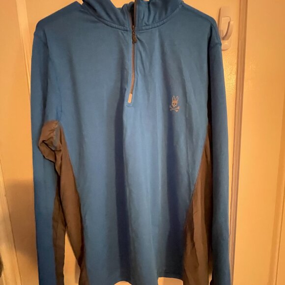 Pyscho Bunny Blue Quarter Zip - Picture 5 of 7